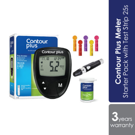 Contour Plus Meter Starter Pack With Test Strip 25s