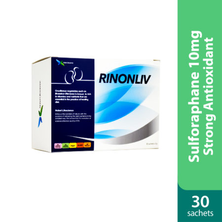 Rinonliv contains sulforaphane 10mg, good for liver and kidney detox.